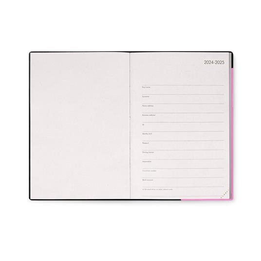 Agenda settimanale Legami 2024-2025, 18 mesi, Medium Weekly Diary con Notebook - Bubblegum - 12 x 18 cm - 3