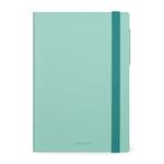 Agenda settimanale Legami 2024-2025, 18 mesi, Medium Weekly Diary con Notebook - Milk & Mint - 12 x 18 cm