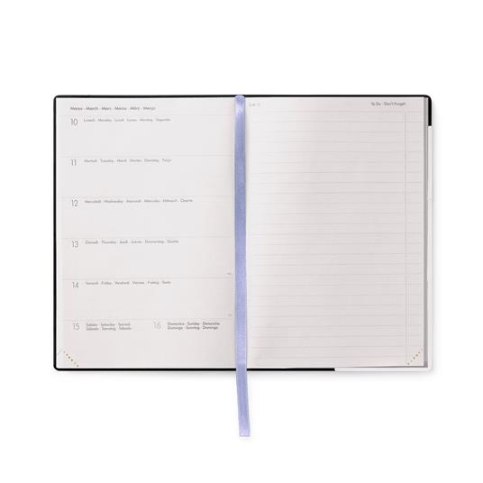 Agenda settimanale Legami 2024-2025, 18 mesi, Medium Weekly Diary con Notebook - Moonglow - 12 x 18 cm - 2