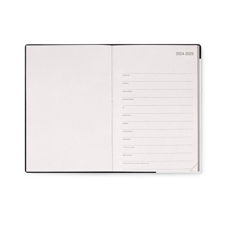 Agenda settimanale Legami 2024-2025, 18 mesi, Medium Weekly Diary con Notebook - Moonglow - 12 x 18 cm - 3