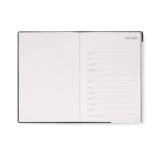 Agenda settimanale Legami 2024-2025, 18 mesi, Medium Weekly Diary con Notebook - Moonglow - 12 x 18 cm - 3