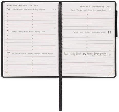 Agenda settimanale Mini Legami 12 Mesi - 2025  - Mini Weekly Diary - Black Diamond - 2