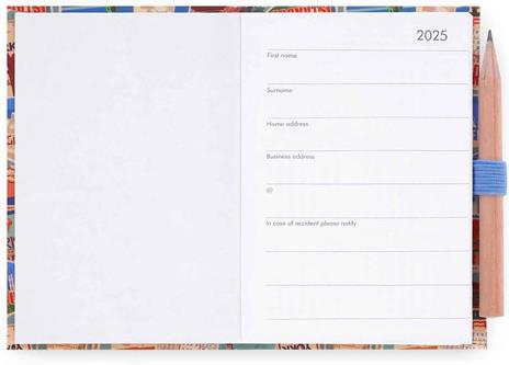 Agenda bigiornaliera Mini Legami 12 Mesi - 2025 - Mini Photo 2-Day Diary - Travel Stickers - 3