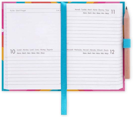 Agenda bigiornaliera Mini Legami 12 Mesi - 2025 - Mini Photo 2-Day Diary - Daisy - 2