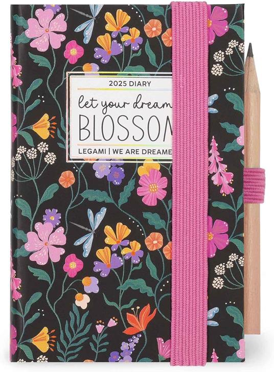 Agenda bigiornaliera Mini Legami 12 Mesi - 2025 - Mini Photo 2-Day Diary - Wildflowers