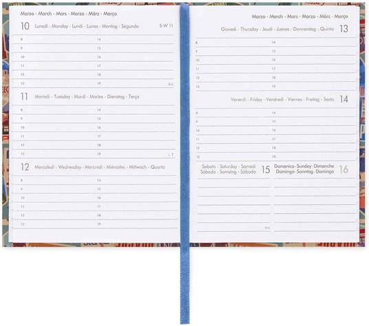 Agenda settimanale Mini Legami 12 Mesi - 2025 - Mini Photo Weekly Diary - Travel Stickers - 3