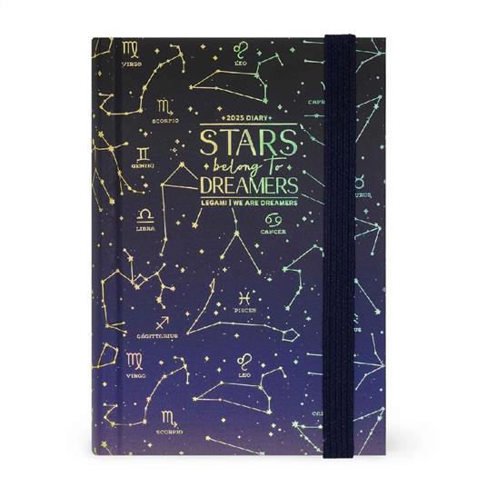 Agenda giornaliera Mini Legami 12 Mesi - 2025 - Small Photo Daily Diary - Stars