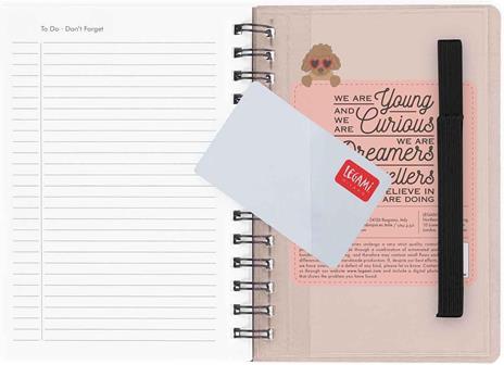 Agenda settimanale spiralata Legami 12 Mesi - 2025  - Small Weekly Spiral Bound Diary - Sky Blue Dogs - 5