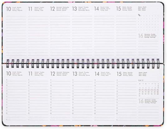 Desk Planner Legami 12 Mesi - 2025  - Desk Planner - Wildflowers - 2