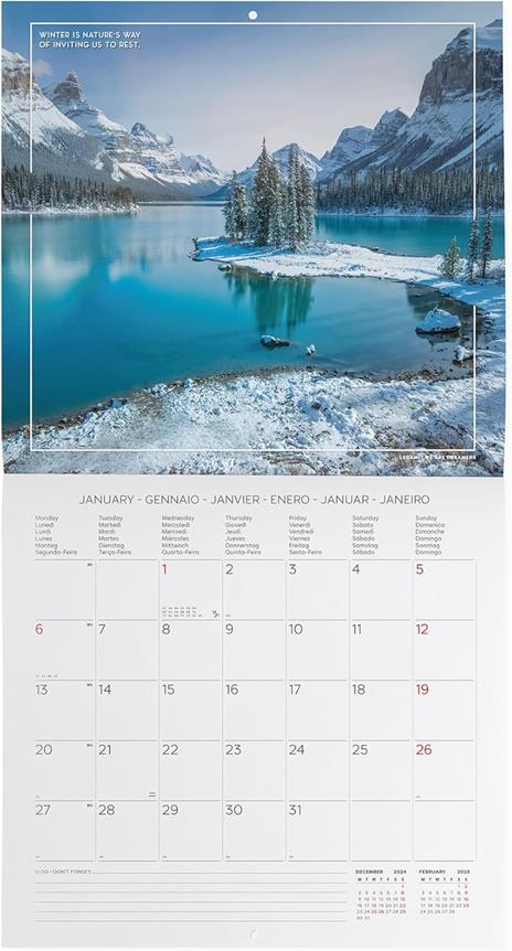 Calendario da Muro 2025 Legami - 4 Seasons - 30 x 29 - 2