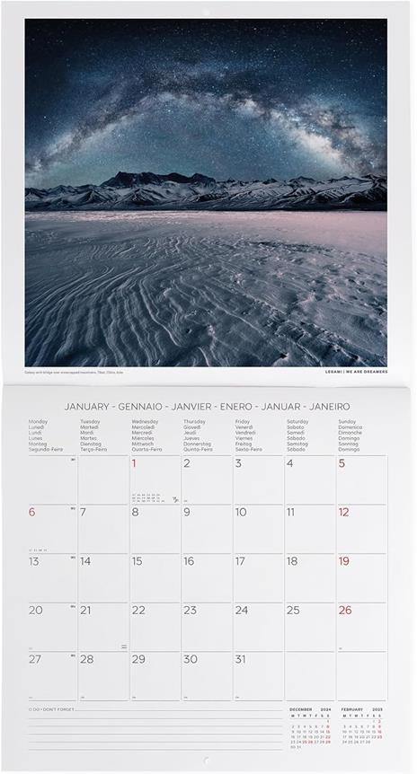 Calendario da Muro 2025 Legami - Planet Earth - 30 x 29 - 2