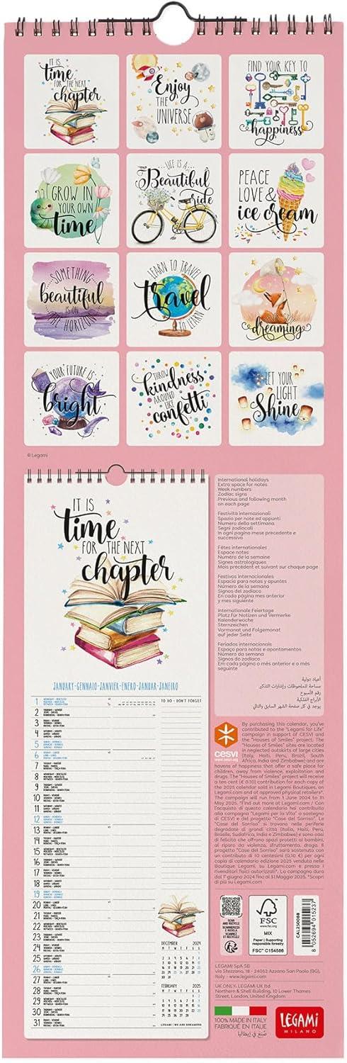 Calendario da Muro 2025 Legami - Aphorisms - 16 x 49 - 3
