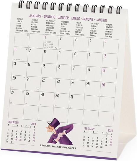 Calendario da Tavolo 2025 Legami - Book Lover'S - 12 x 14,5 - 3