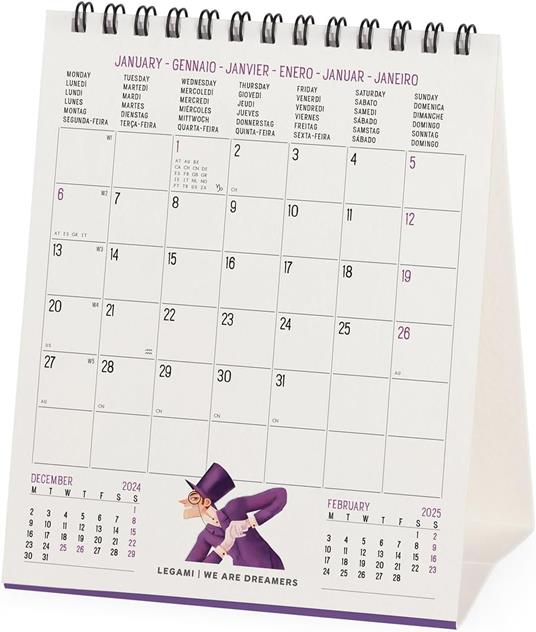 Calendario da Tavolo 2025 Legami - Book Lover'S - 12 x 14,5 - 3