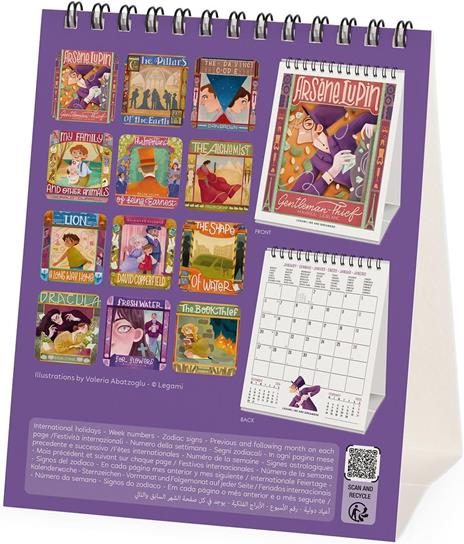 Calendario da Tavolo 2025 Legami - Book Lover'S - 12 x 14,5 - 4