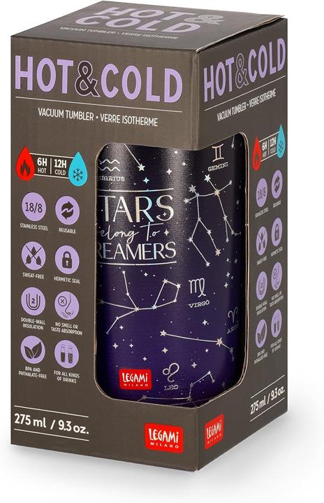 Bottiglia Sottovuoto - Caldo & Freddo - Tumbler - Stelle - 4