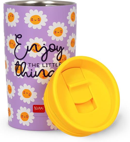 Bottiglia Sottovuoto - Caldo & Freddo - Tumbler - Margherite - 2