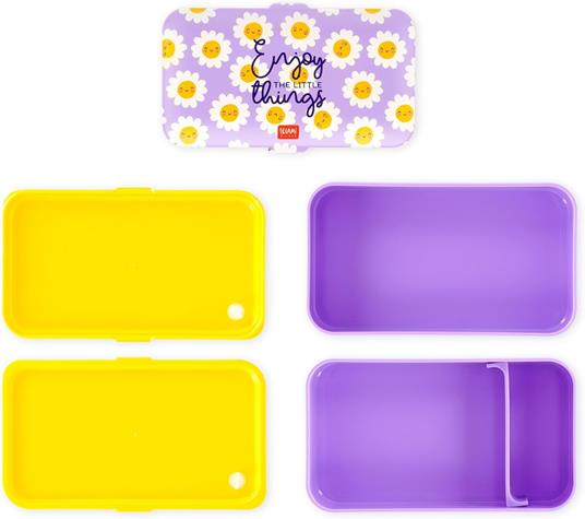 Legami - Porta Pranzo, Lunch Box con 3 Posate Incluse, Contenitore Porta Pranzo, Capacità 1200 ml - 5