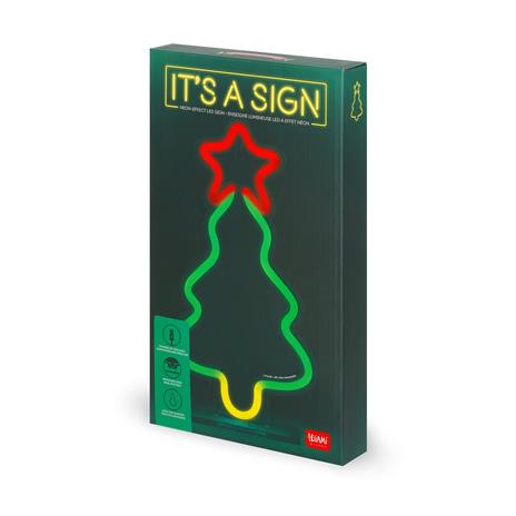 Insegna luminosa LED Albero di Natale a effetto neon Legami