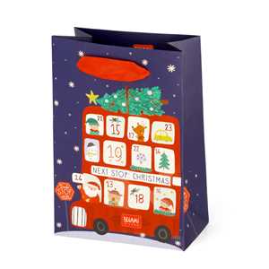 Cartoleria Borsa Regalo Grande - Autobus di Natale Legami