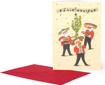 Biglietto di Auguri Grande - Mariachi Natalizio