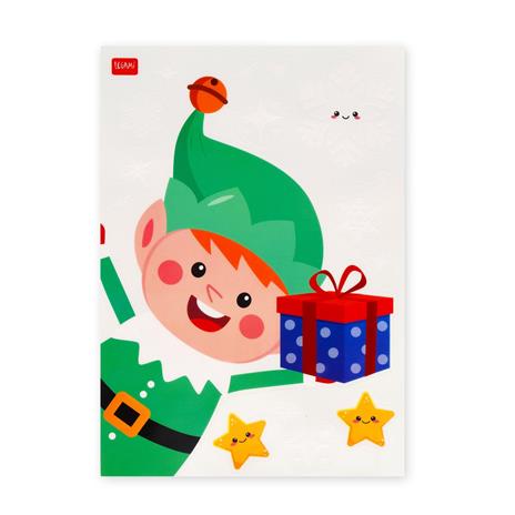 Set di 70 adesivi Natalizi elettrostatici per finestra Legami - 4