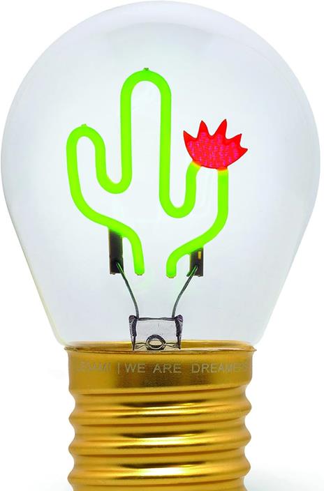 Bulb Fiction - Lightbulb-Shaped Table Lamp - Cactus - 2