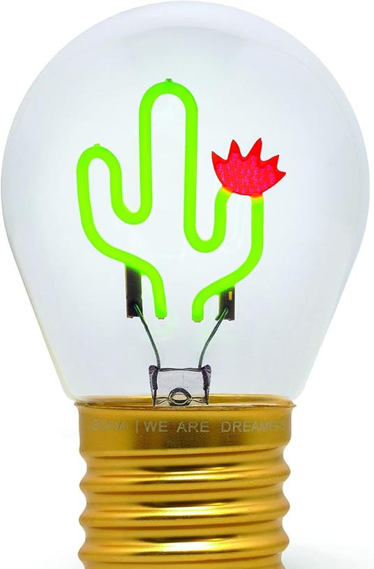 Bulb Fiction - Lightbulb-Shaped Table Lamp - Cactus - 2