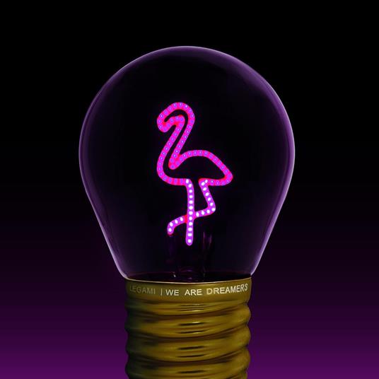 Bulb Fiction - Lightbulb-Shaped Table Lamp - Flamingo - 3