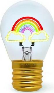 Bulb Fiction - Lightbulb-Shaped Table Lamp - Rainbow