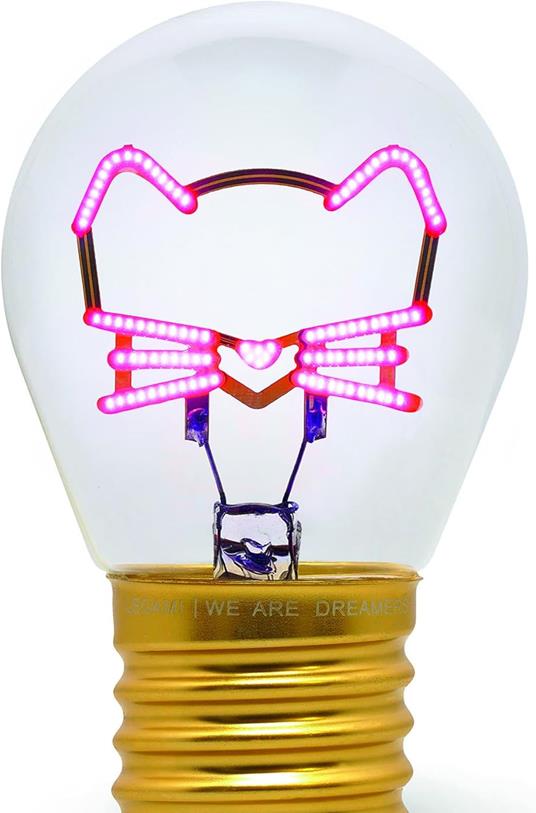 Bulb Fiction - Lightbulb-Shaped Table Lamp - Lampada Kitty gatto - 2