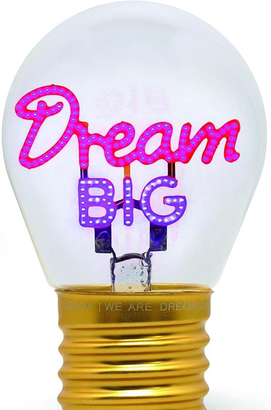Bulb Fiction - Lightbulb-Shaped Table Lamp - Dream Big - 2