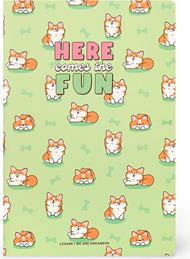 Quaderno a Righe Small - Corgi