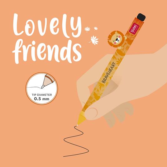 Penna gel decorata Legami - Lion - 3