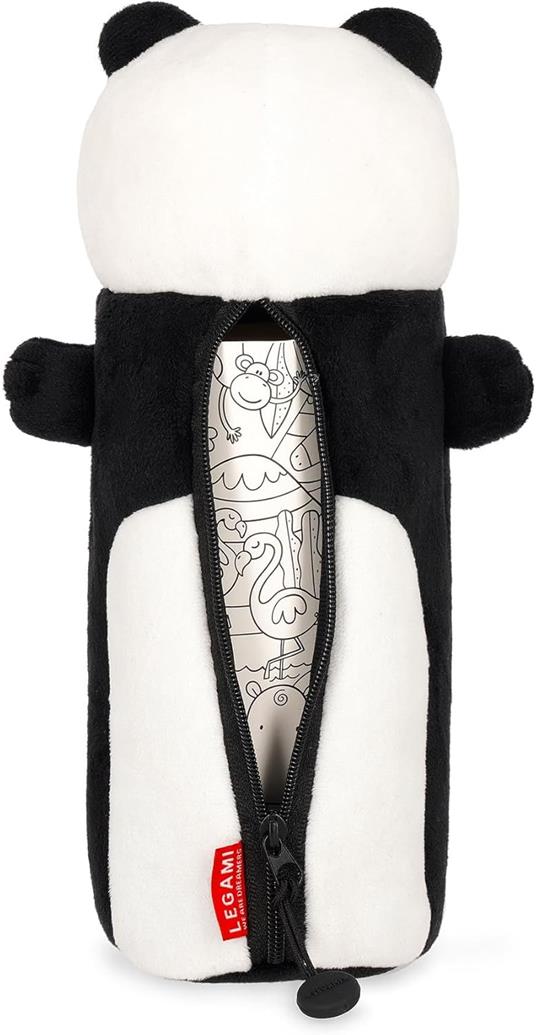 Legami - Astuccio Super Soft, Tema Panda, Astuccio soffice, 100% Poliestere, Super Soft Pencil Case - 2