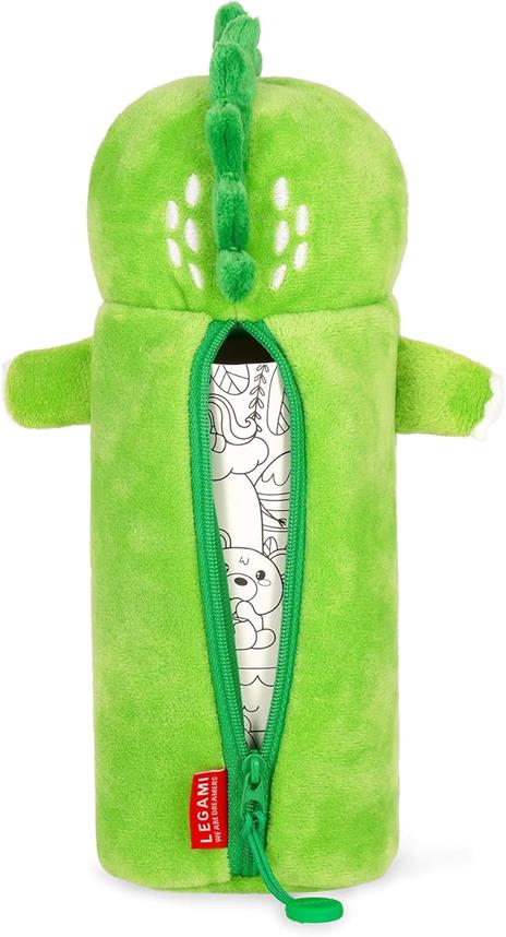 Legami - Astuccio Super Soft, Tema Dino, Astuccio soffice, 100% Poliestere, Super Soft Pencil Case - 2