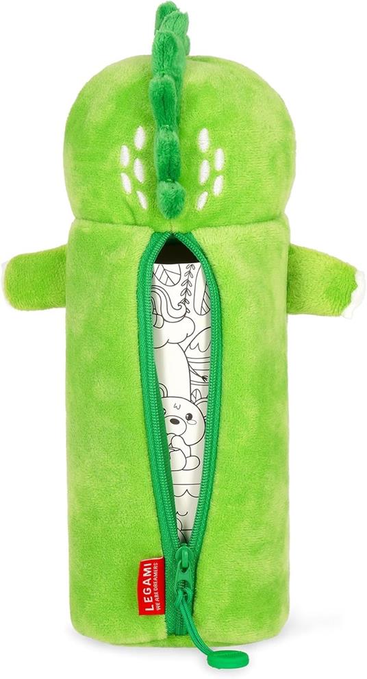 Legami - Astuccio Super Soft, Tema Dino, Astuccio soffice, 100% Poliestere, Super Soft Pencil Case - 2