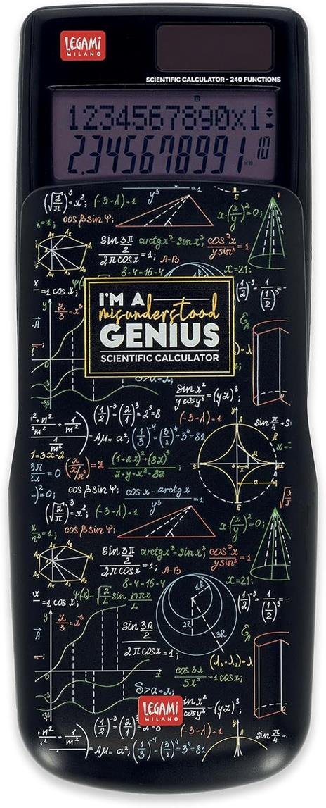 Legami - Calcolatrice Scientifica Count On Me, Tema Genius, 3 Modalità, Base, Funzioni Scientifiche e Calcoli Statistici - 2