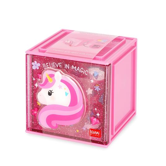 Box componibile organizzatore da scrivania per cancelleria Legami - Unicorno - 4