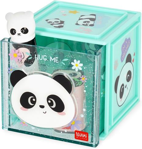 Box componibile organizzatore da scrivania per cancelleria Legami - Panda - 3