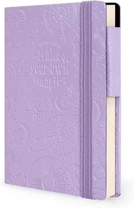 Agenda settimanale Legami 2025 -2026, 16 mesi - Small weekly Diary with block notes - Mystic lilac - 4