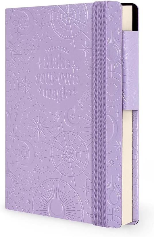 Agenda settimanale Legami 2025 -2026, 16 mesi - Small weekly Diary with block notes - Mystic lilac - 4