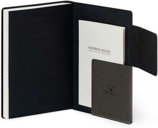Agenda settimanale Legami 2025 -2026, 16 mesi - Small weekly Diary with block notes - Deep graphite - 5