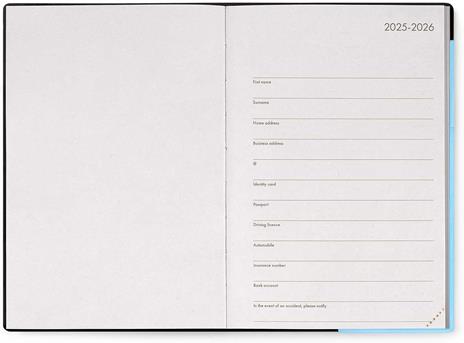 Agenda settimanale Legami 2025 -2026, 16 mesi - Medium Weekly Diary - aura - 2
