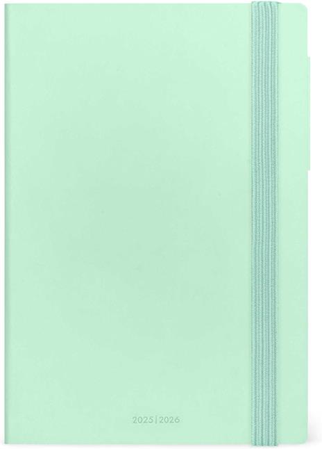 Agenda settimanale Legami 2025 -2026, 16 mesi - Medium weekly Diary - pastel mint