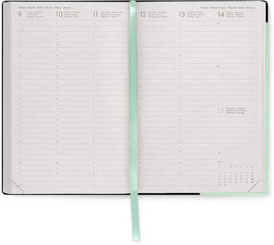 Agenda settimanale Legami 2025 -2026, 16 mesi - Medium weekly Diary - pastel mint - 3