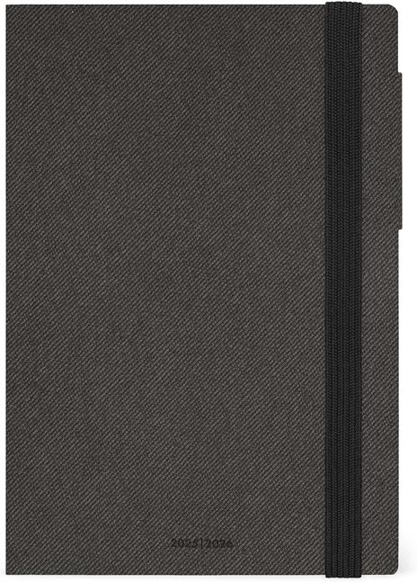Agenda settimanale Legami 2025 -2026, 16 mesi - Medium weekly Diary - deep graphite