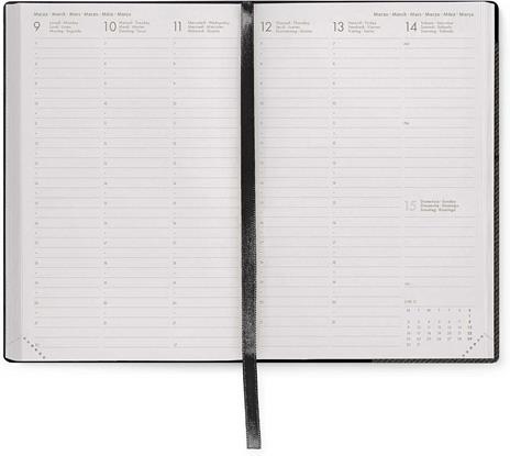 Agenda settimanale Legami 2025 -2026, 16 mesi - Medium weekly Diary - deep graphite - 3