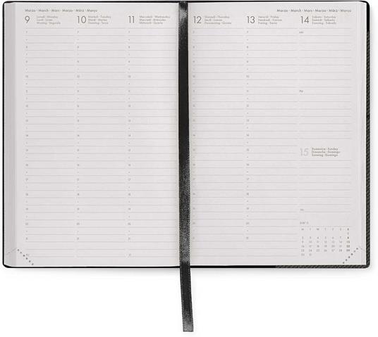 Agenda settimanale Legami 2025 -2026, 16 mesi - Medium weekly Diary - deep graphite - 3