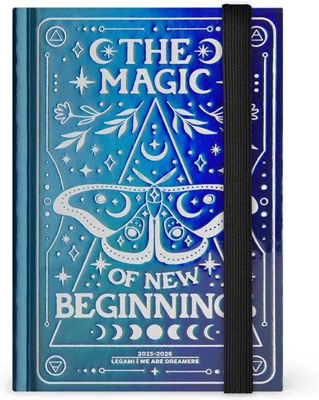 Agenda giornaliera Legami 2025 -2026, 16 mesi - Small photo Daily Diary - moth